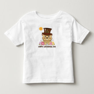 聖燭節の2月幸せな2日の子供 トドラーTシャツ