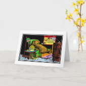 聖燭節は、かわいい時間およびカレンダーを点検します カード (黄色い花)