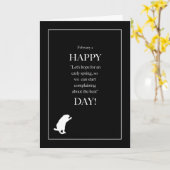 聖燭節2月2日、ユーモアのあるな カード (黄色い花)