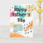 聖父の日カード（聖書の詩付き） カード (黄色い花)