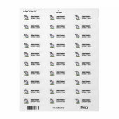 聖牛おもしろい差出人住所ラベル ラベル (フルシート)