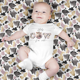 聖牛かわいいピンクの赤ちゃん女の子ボディスーツ ベビーボディスーツ