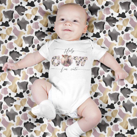 聖牛かわいいピンクの赤ちゃん女の子ボディスーツ ベビーボディスーツ