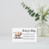 聖牛かわいいベビー牛の赤ちゃんシャワー本ベビー エンクロージャーカード (スタンド正面)