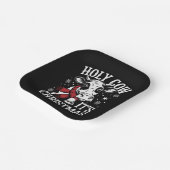 聖牛それがクリスマス牛おもしろい恋人ファーム ペーパープレート (傾斜あり)