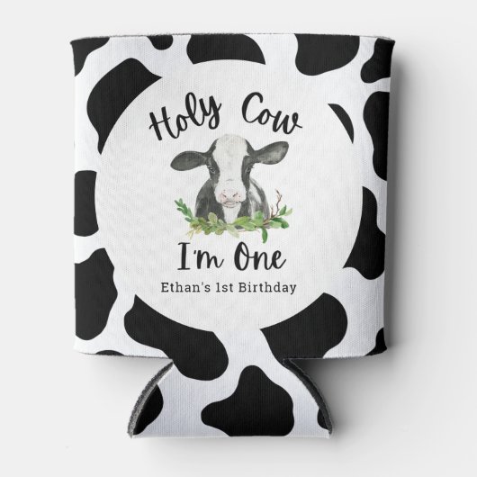 聖牛の最初の誕生日パーティーのお願い 缶クーラー (正面)