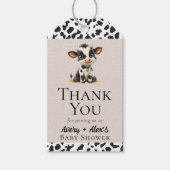 聖牛の赤ちゃんシャワーありがとう ギフトタグ (正面)