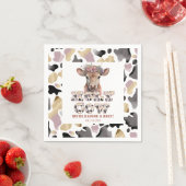 聖牛の赤素朴ちゃんシャワーパーティーナプキン スタンダードカクテルナプキン (インサイチュ)