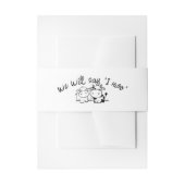 聖牛よモー結婚う 招待状ベリーバンド (正面例)