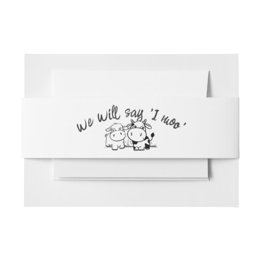 聖牛よモー結婚う 招待状ベリーバンド (正面例)