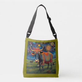 聖牛カラフルのフェスティバル変装 クロスボディバッグ