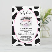 聖牛ジェンダーが赤ちゃんのシャワーを明らかにする招待状 招待状 (スタンド正面)