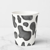 聖牛ピンクの牛のプリント赤ちゃんシャワー本ベビー 紙コップ (裏面)