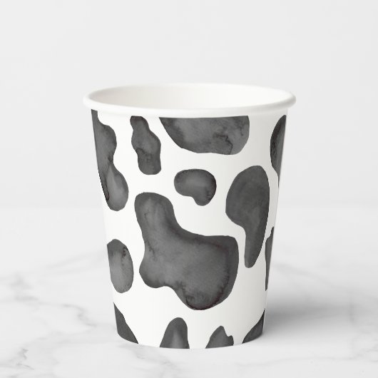 聖牛ピンクの牛のプリント赤ちゃんシャワー本ベビー 紙コップ (裏面)