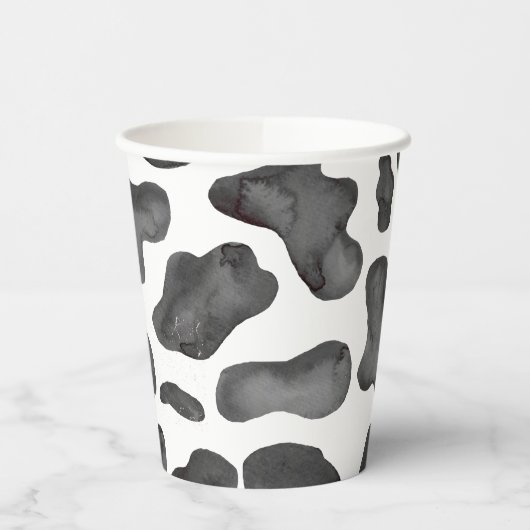 聖牛ピンクの牛のプリント赤ちゃんシャワー本ベビー 紙コップ (左)