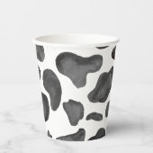 聖牛ピンクの牛のプリント赤ちゃんシャワー本ベビー 紙コップ (正面)