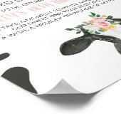 聖牛ピンクフローラ1st誕生日タイムカプセルポス ポスター (角)