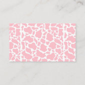 聖牛ピンクボホベイビーシャワーおむつラッフル エンクロージャーカード (裏面)