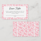 聖牛ピンクボホベイビーシャワーおむつラッフル エンクロージャーカード (正面/裏面)