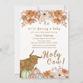 聖牛フローラ秋ハイランドカウベビーシャワー 招待状 (正面)