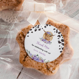 聖牛フローラ誕生日ラベル ラウンドシール