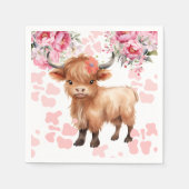 聖牛フローラ赤ちゃんシャワー スタンダードカクテルナプキン (正面)