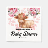 聖牛フローラ赤ちゃんシャワー スタンダードカクテルナプキン (正面)