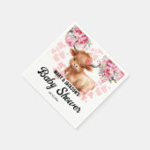 聖牛フローラ赤ちゃんシャワー スタンダードカクテルナプキン (角)