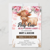 聖牛フローラ赤ちゃんシャワー 招待状 (正面)