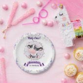 聖牛フローラ1歳の誕生日パーティー ペーパープレート (パーティー)