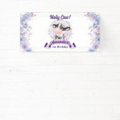 聖牛フローラ1歳の誕生日パーティー 横断幕 (インサイチュ)