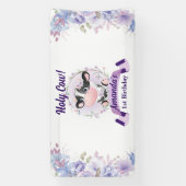 聖牛フローラ1歳の誕生日パーティー 横断幕 (縦)