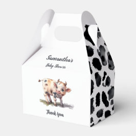 聖牛ベビー牛農場動物ベビーシャワー フェイバーボックス