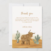 聖牛ボホサボサボサボサベビシャワー サンキューカード (正面)