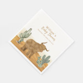 聖牛ボホミニマルサボス砂漠の赤ちゃんシャワー スタンダードランチョンナプキン (角)