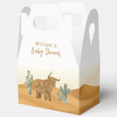 聖牛ボホミニマルサボス砂漠の赤ちゃんシャワー フェイバーボックス (見開き)