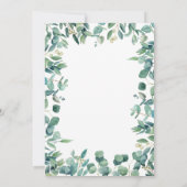 聖牛ユーカリプトゥスハイランドカーフベビーシャワー 招待状 (裏面)