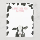 聖牛初誕生日時間カプセルメッセージカード (正面)