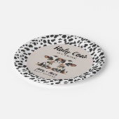 聖牛双子ベビーシャワー ペーパープレート (アングル)