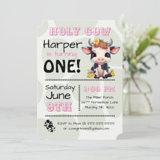 聖牛国誕生会の招待状 招待状 (スタンド正面)