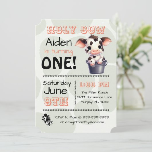 聖牛国誕生会の招待状 招待状 (スタンド正面)