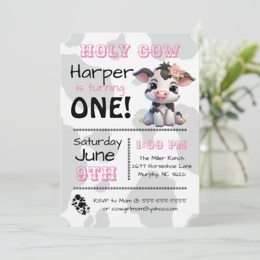 聖牛国誕生会の招待状 招待状 (スタンド正面)