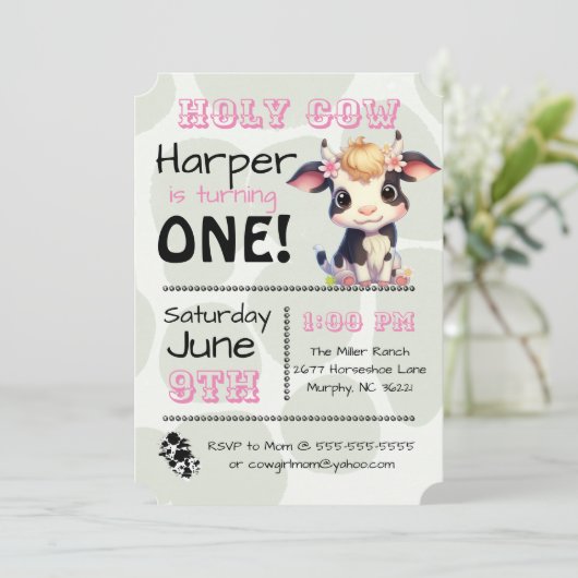 聖牛国誕生会の招待状 招待状 (スタンド正面)