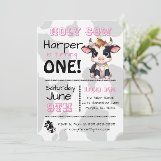 聖牛国誕生会の招待状 招待状 (スタンド正面)