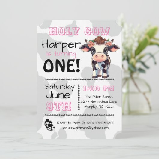 聖牛国誕生会の招待状 招待状 (スタンド正面)