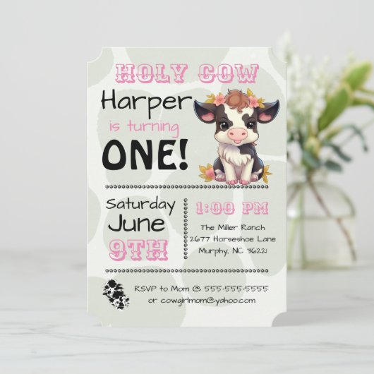 聖牛国誕生会の招待状 招待状 (スタンド正面)