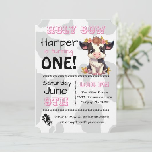 聖牛国誕生会の招待状 招待状 (スタンド正面)