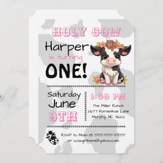 聖牛国誕生会の招待状 招待状 (正面/裏面)