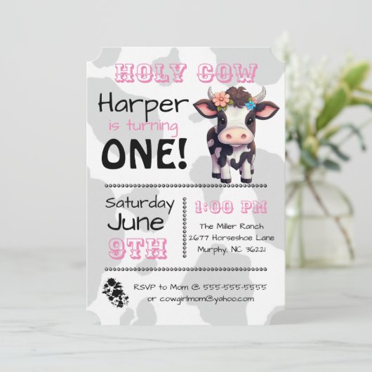 聖牛国誕生会の招待状 招待状 (スタンド正面)