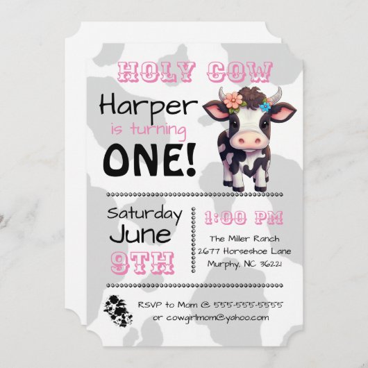 聖牛国誕生会の招待状 招待状 (正面/裏面)